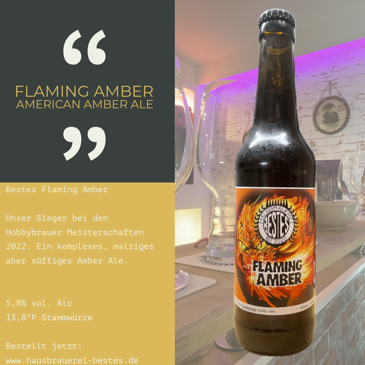 Bestes Flaming Amber 0,33l
