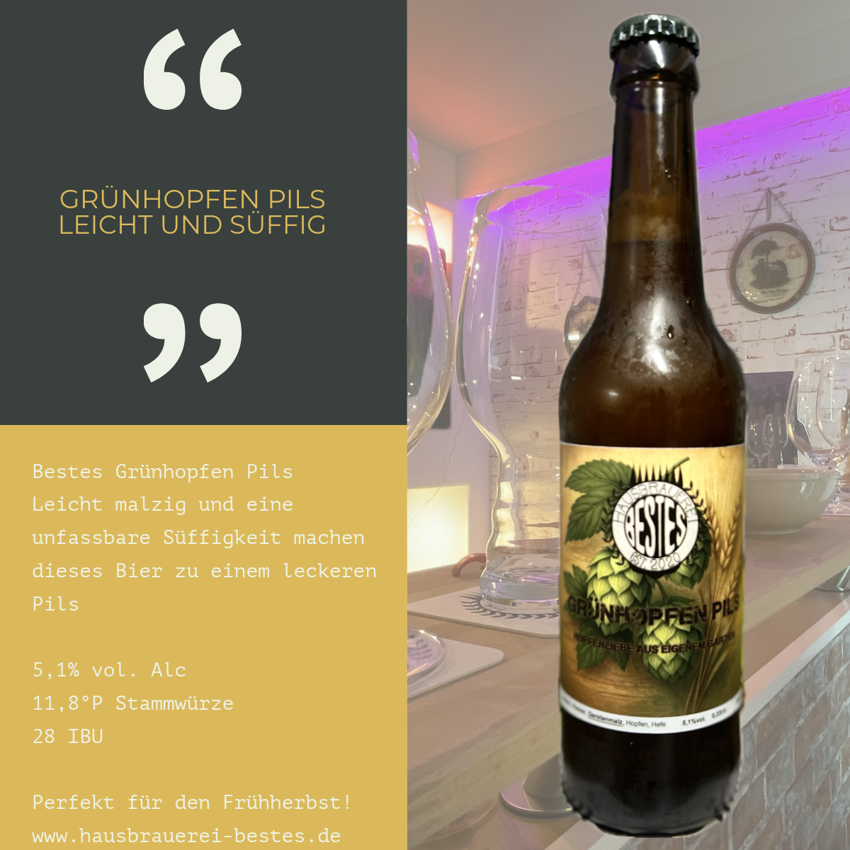 Bestes Grünhopfen Pils 0,33l