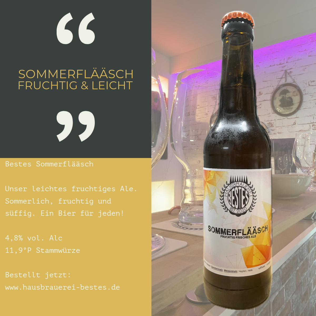 Bestes! Sommerflääsch 0,33l